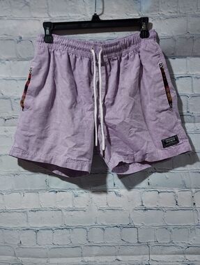 Wowie Men’s Shorts Medium Purple 5 Inch Inseam Aztec Print Pockets Casual Summer